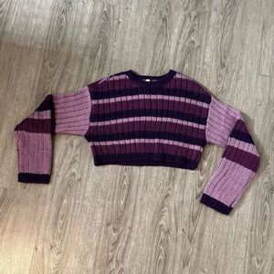 Pink and purple sweater